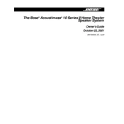 Bose Acoustimass 10 Series II manual cover