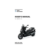 BMW C 400 X 2021 Scooter manual cover