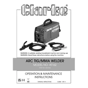 Clarke 6012145 AT162 Arc Tig MMA Welder manual cover