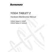 Lenovo YOGA Tablet 2-1050F Tablet manual cover