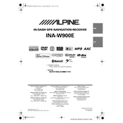 Alpine INA-W900 manual cover