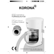 Korona 10500 Coffee Maker manual cover