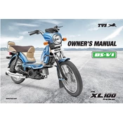 TVS XL 100 Motorcycle manual cover