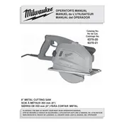 Milwaukee 6370-20 Saw manual cover