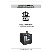 Pyle PHSI50B Music System manual cover