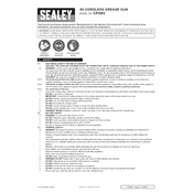 Sealey CPG8V Grease Gun manual cover