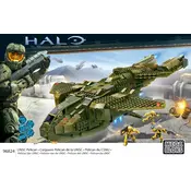 Mega Construx Mattel Halo UNSC Pelican Dropship DBD49 Construction Set manual cover