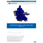 Blastrac EBE-500S 50hz Blasting Machine manual cover