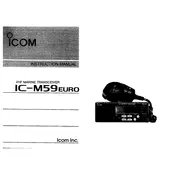 Icom IC-M59EURO Transceiver manual cover