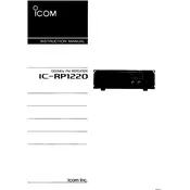 Icom IC-RP1220 Repeater manual cover