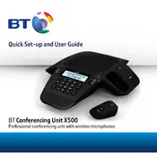 BT Conferencing Unit X500 manual cover