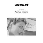 Brandt BWF48TB Washing Machine manual cover