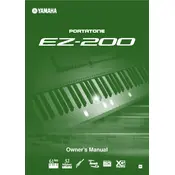 Yamaha EZ-200 Keyboard manual cover