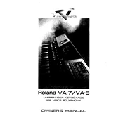 Roland VA-5 manual cover