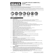 Sealey CP18VLD Drill manual cover