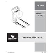 Horizon Fitness GS1035T 2008 Treadmill manual cover