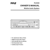 Pyle PLCD29 CD Player manual cover