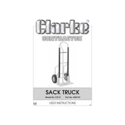 Clarke 6500187 CST18 Sack Truck manual cover