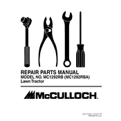 McCulloch MC1292RBA manual cover