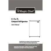 Magic Chef HMTR450BE Refrigerator manual cover