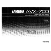 Yamaha AVX-700 Amplifier manual cover