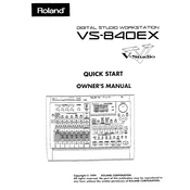 Roland VS-840EX manual cover