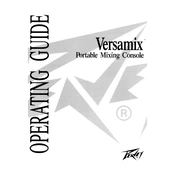 Peavey Versamix Mixer manual cover