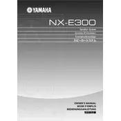 Yamaha NX-E300 Speaker manual cover