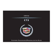 Cadillac CTS 2004 manual cover