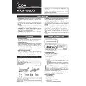 Icom MXA-5000 Receiver manual cover