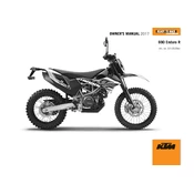 KTM Enduro 690 R 2017 Motorcycle manual cover