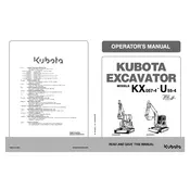 Kubota KX057-4 Excavator manual cover