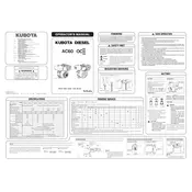 Kubota OC60 Engine manual cover