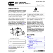 Toro 46-cm 20945 Mower manual cover