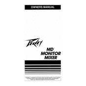 Peavey MD Monitor Mixer Mixer manual cover