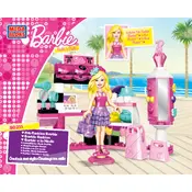 Mega Bloks Mattel Barbie Fashion Stand DBM34 Construction Set manual cover