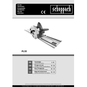 Scheppach PL55 5801804903 Saw manual cover