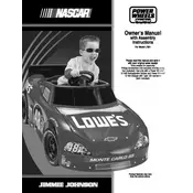 Power Wheels Mattel Nascar Johnson L7821 Toy manual cover