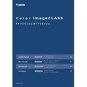 Canon Color imageCLASS MF726Cdw manual cover