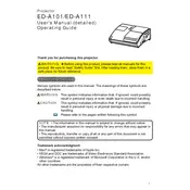 Hitachi ED-A101 Projector manual cover