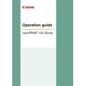 Canon varioPRINT 135 Series manual cover