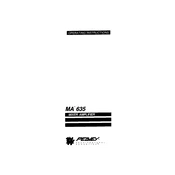 Peavey MA 635 Amplifier manual cover