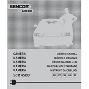 Sencor SCR 4500 Camera manual cover