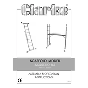 Clarke 3500207 SL2 Scaffold Ladder Operation manual cover