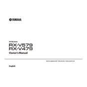 Yamaha RX-D479 Receiver manual cover