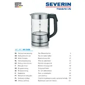 Severin WK 3458 Kettle manual cover