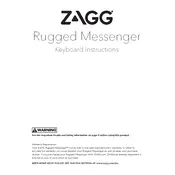 Zagg iPad Rugged Messenger Keyboard manual cover