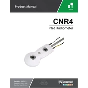 Campbell Scientific CNR4 Radiometer manual cover