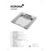 Korona 73910 Scale manual cover