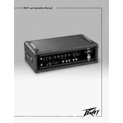 Peavey MAX 450 Amplifier manual cover